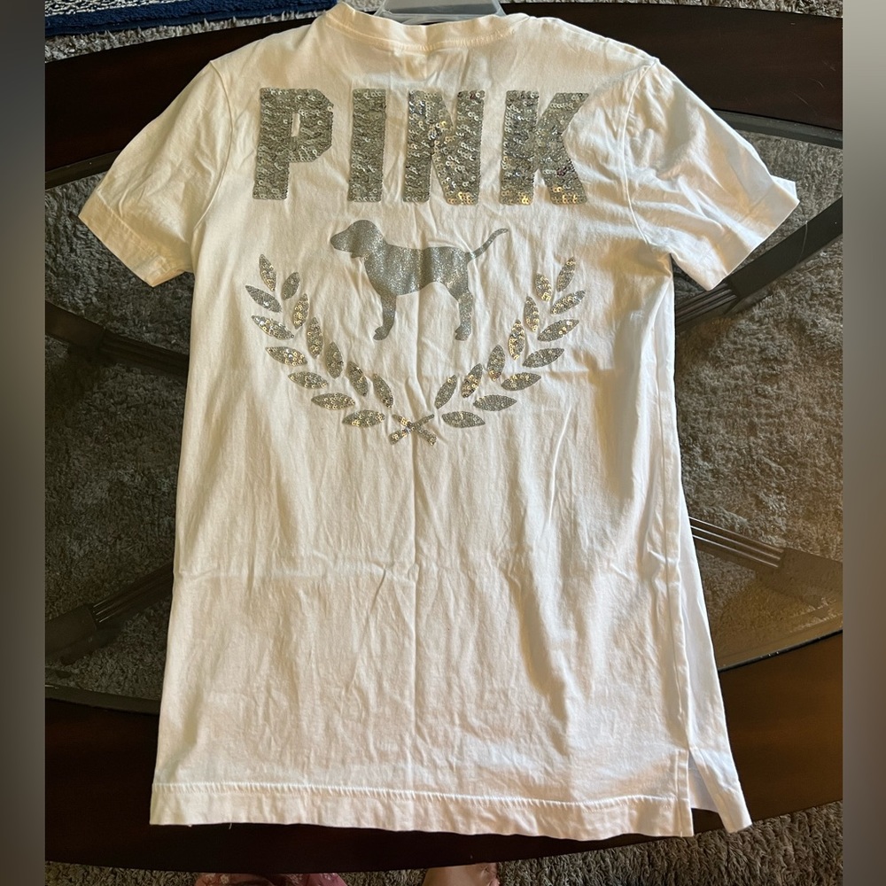 Vs pink sequin shirt